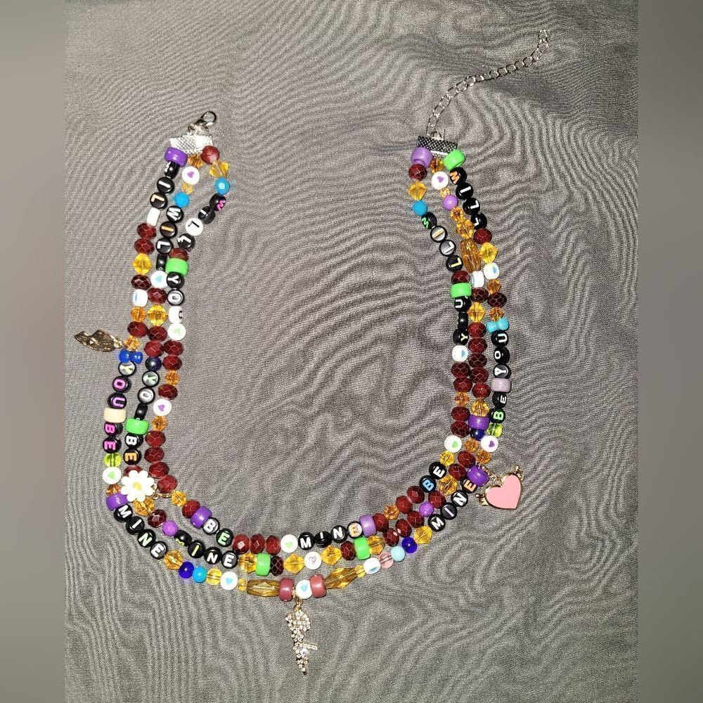 Will you be mine valentines 💝day charm multi necklace